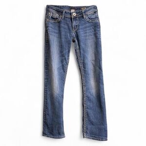 Vintage Y2K Silver Jeans Berkley Straight Low Rise Womens W29 L32 Denim